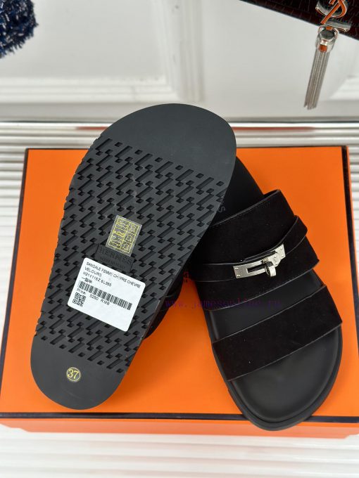 Male+10Herm è s/Herm è s Classic Kelly Button Second Uncle SlippersKelly's buckle is complet3was91ib - Image 10