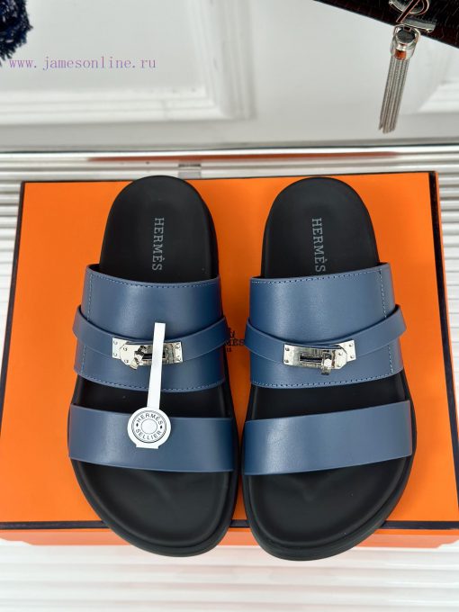 Male+10Herm è s/Herm è s Classic Kelly Button Second Uncle SlippersKelly's buckle is complet35m5kkoa - Image 5