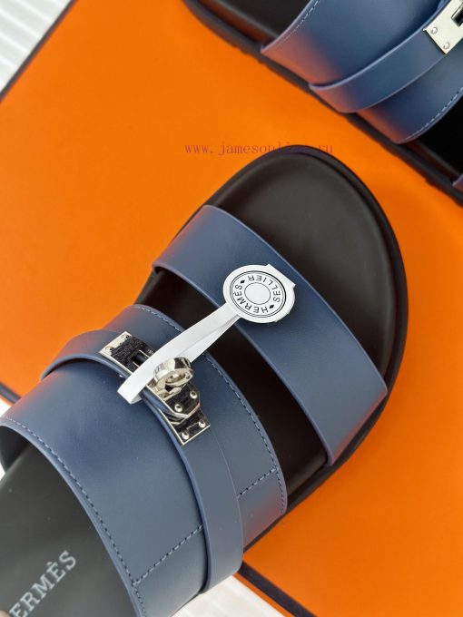 Male+10Herm è s/Herm è s Classic Kelly Button Second Uncle SlippersKelly's buckle is complet35m5kkoa - Image 8