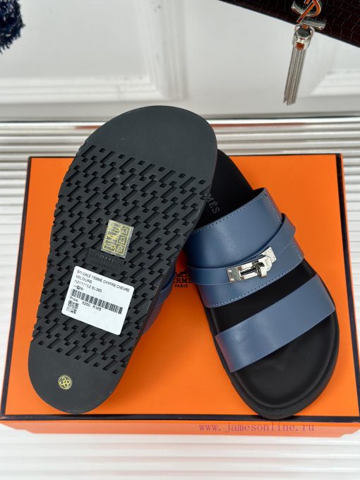 Male+10Herm è s/Herm è s Classic Kelly Button Second Uncle SlippersKelly's buckle is complet35m5kkoa - Image 10
