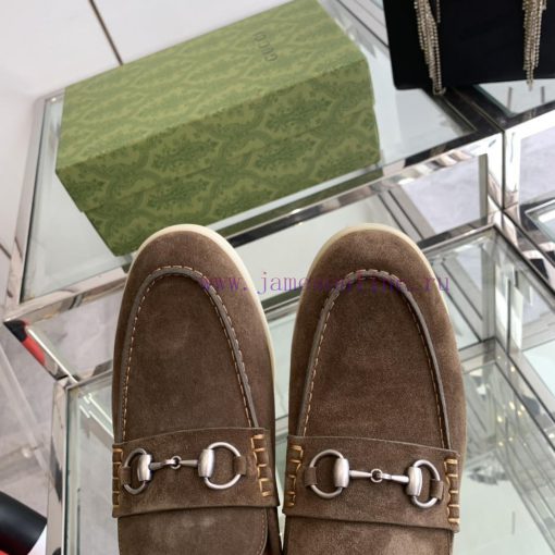 Gucci Classic Men's Horseneck Buckle loafersFeaturing a classic design and intricately embel8h105pnj - Image 7