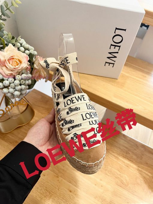 Brand LoeweLOEWE Thick soled Fisherman's Shoes Women's CashmereAnagram grass shoesColor Aprideem2w2j - Image 4