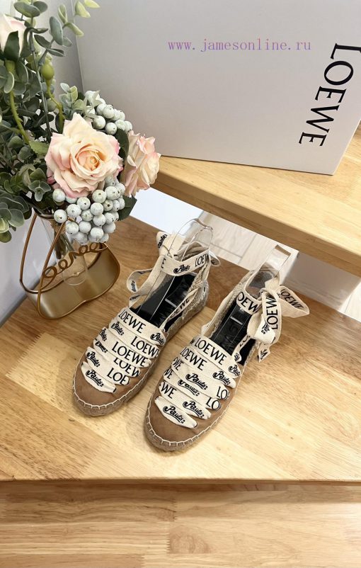 Brand LoeweLOEWE Thick soled Fisherman's Shoes Women's CashmereAnagram grass shoesColor Aprideem2w2j - Image 16
