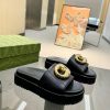 Full year shipment, Gucci's latest limited edition thick soled slippers of top quality are asmlusaa9