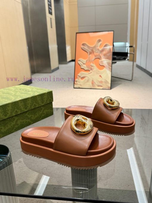 Full year shipment, Gucci's latest limited edition thick soled slippers of top quality are agipcxgal - Image 13