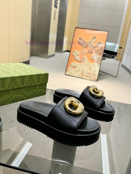 Full year shipment, Gucci's latest limited edition thick soled slippers of top quality are asmlusaa9 - Image 11
