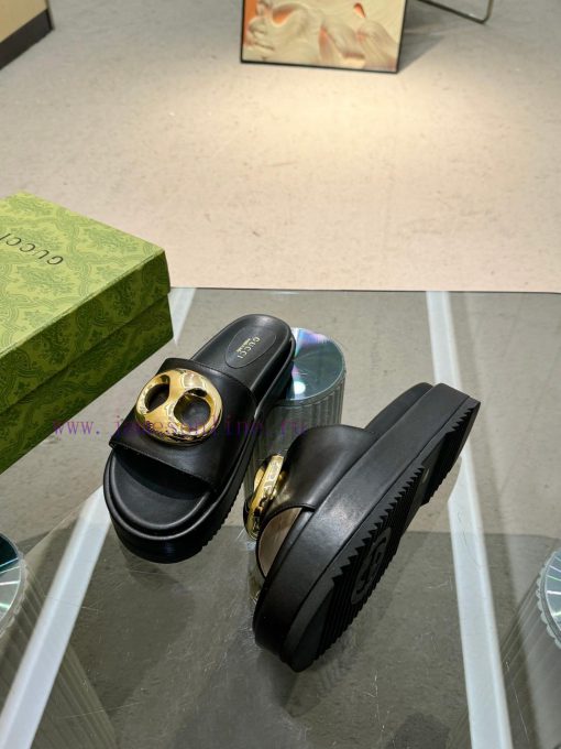 Full year shipment, Gucci's latest limited edition thick soled slippers of top quality are asmlusaa9 - Image 15