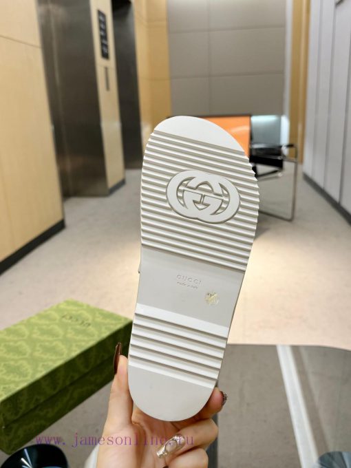 Full year shipment, Gucci's latest limited edition thick soled slippers of top quality are ax9osa2ku - Image 19