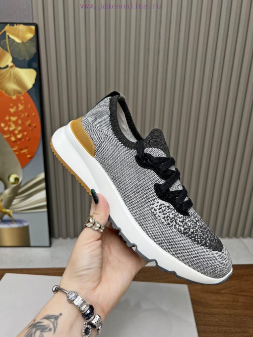 Men's shoes (Brunello cucinelli),The fabric is made of cashmere and fly woven sheepskin, andr2urmnni - Image 9