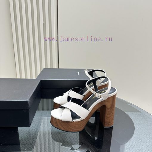 Saint Laurent YSL flagship waterproof platform hate too high diamond grid sandalsHigh end cu41hg23dc - Image 2