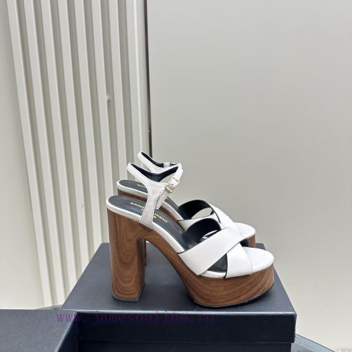 Saint Laurent YSL flagship waterproof platform hate too high diamond grid sandalsHigh end cu41hg23dc - Image 15