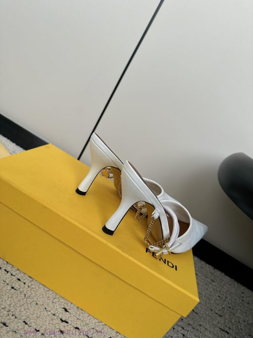 Fendi 24ss Fendi Series Double FF Square Head High Heel SandalsA must-have FF trailer every dk32mqc8 - Image 6