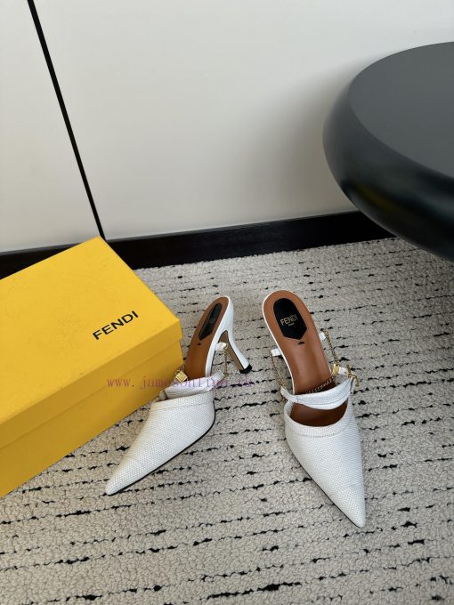 Fendi 24ss Fendi Series Double FF Square Head High Heel SandalsA must-have FF trailer every dk32mqc8 - Image 16