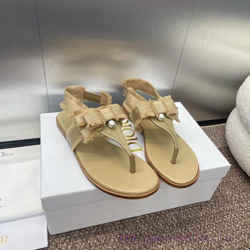 J'ADIOR tassel woven women's shoes Dior 2024 spring/summer fashion show new Adiorble flip flqqknnwhf - Image 4