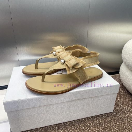 J'ADIOR tassel woven women's shoes Dior 2024 spring/summer fashion show new Adiorble flip flqqknnwhf - Image 6