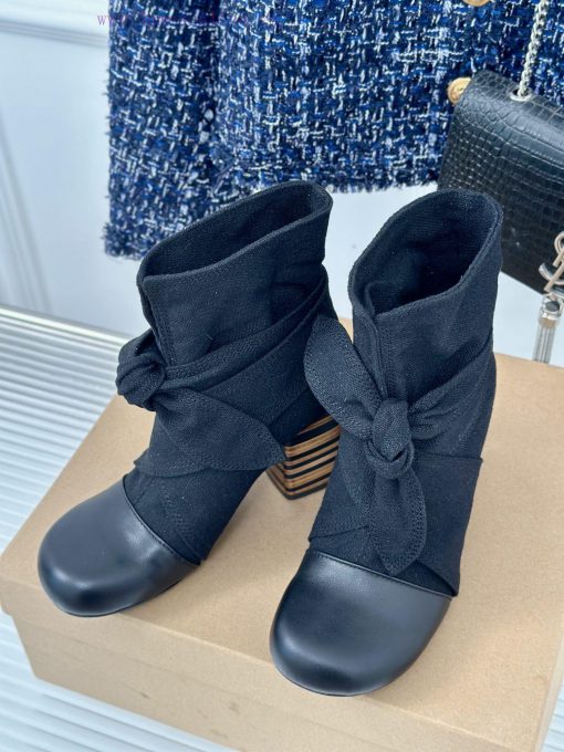 New autumn and winter products from niche brand Lemaire 24SRetro bow thick heel bootsMinimal663uda6e - Image 3