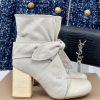 New autumn and winter products from niche brand Lemaire 24SRetro bow thick heel bootsMinimalckk9ek7z