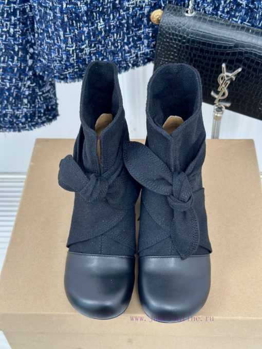 New autumn and winter products from niche brand Lemaire 24SRetro bow thick heel bootsMinimal663uda6e - Image 7