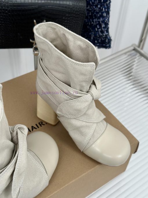 New autumn and winter products from niche brand Lemaire 24SRetro bow thick heel bootsMinimalckk9ek7z - Image 6
