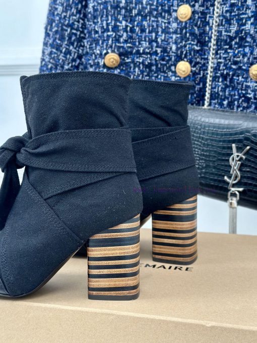 New autumn and winter products from niche brand Lemaire 24SRetro bow thick heel bootsMinimal663uda6e - Image 9