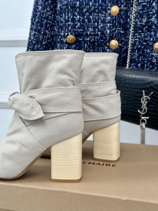 New autumn and winter products from niche brand Lemaire 24SRetro bow thick heel bootsMinimalckk9ek7z - Image 9