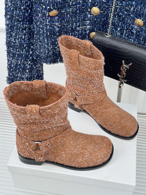 Loewe | Loewe 24S Early Autumn New Short BootsCrazy Grass Planting Simple Design Feels clean715wu64m - Image 4