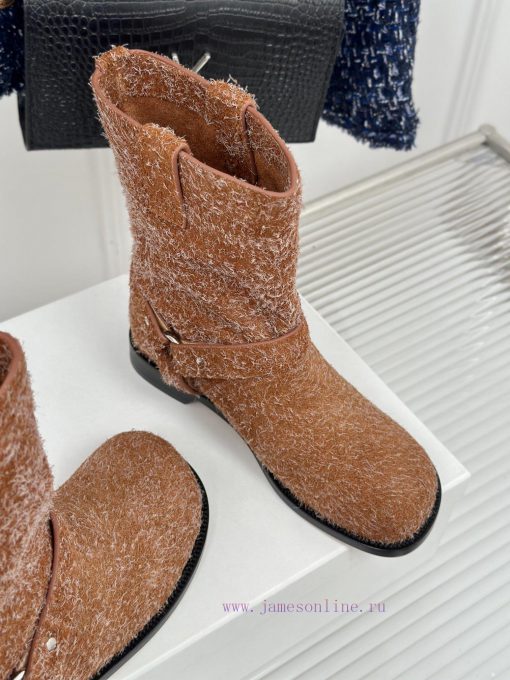 Loewe | Loewe 24S Early Autumn New Short BootsCrazy Grass Planting Simple Design Feels clean715wu64m - Image 6