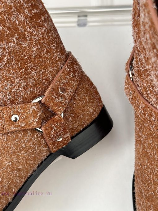 Loewe | Loewe 24S Early Autumn New Short BootsCrazy Grass Planting Simple Design Feels clean715wu64m - Image 9