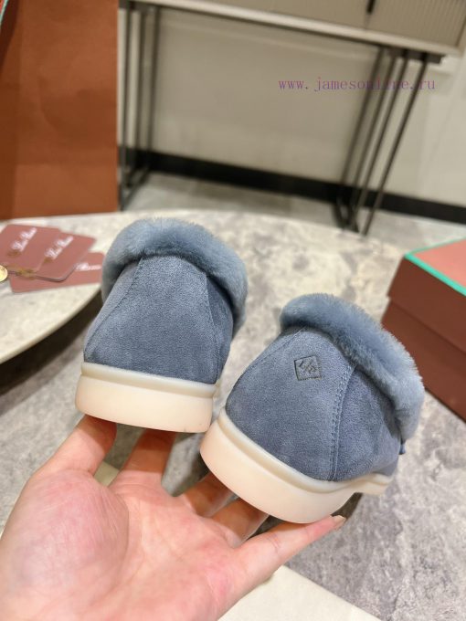 Female male 10Loro Pian * Classic Popular LP Top British Tassel Flat Hairy loafers Upgraded s6tbqyco - Image 8