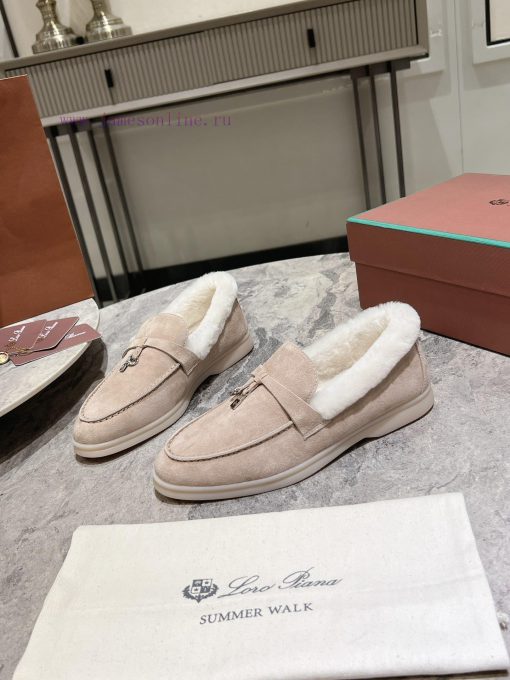 Female male 10Loro Pian * Classic Popular LP Top British Tassel Flat Hairy loafers Upgraded ok1vmx89 - Image 4