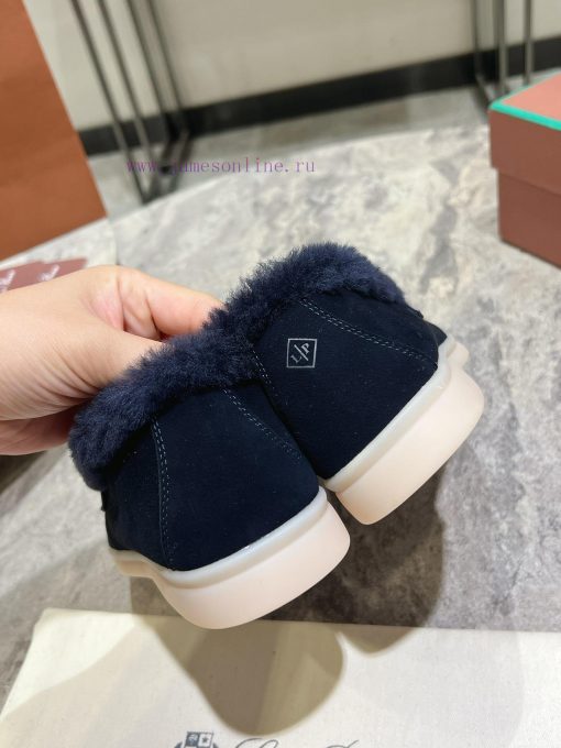 Female male 10Loro Pian * Classic Popular LP Top British Tassel Flat Hairy loafers Upgraded 2lxg76b1 - Image 7