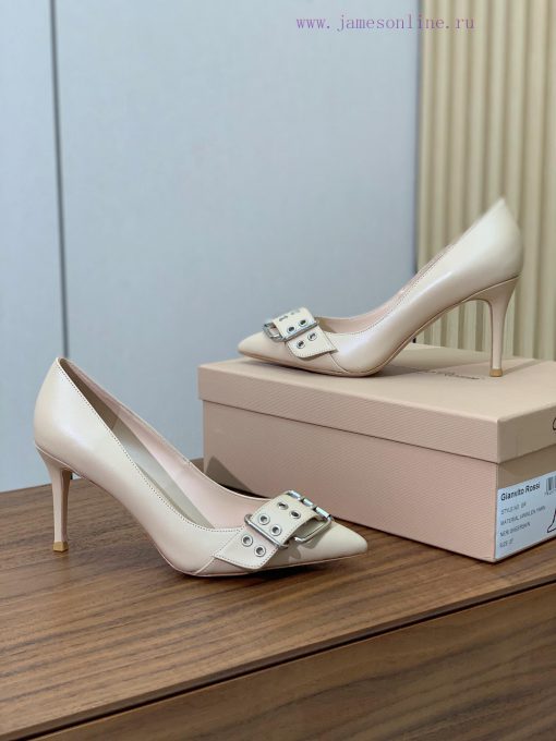 Gianvit Ross leather button up single shoes are a blessing for those who love high heels, peafvegfoo - Image 4