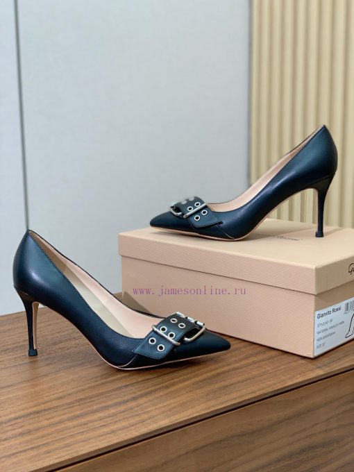 Gianvit Ross leather button up single shoes are a blessing for those who love high heels, pe8ymm6ka2 - Image 4
