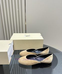 The row2024 new niche French Mary Jane single shoes Le Fu shoes single shoes women's genuineyaoylcom