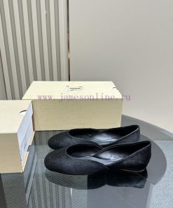 The row2024 new niche French Mary Jane single shoes Le Fu shoes single shoes women's genuine8p51m3s0