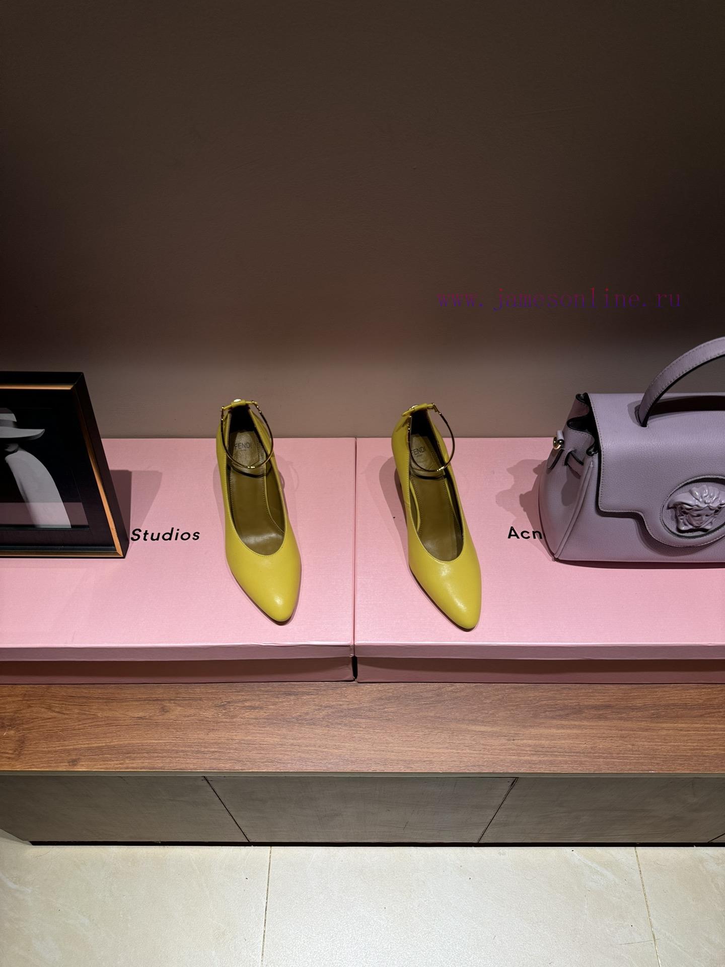 The mostFendi 24ss Fendi Series Double FF Square Head High Heel SandalsFeaturing a tapered tkh80supm - Image 3