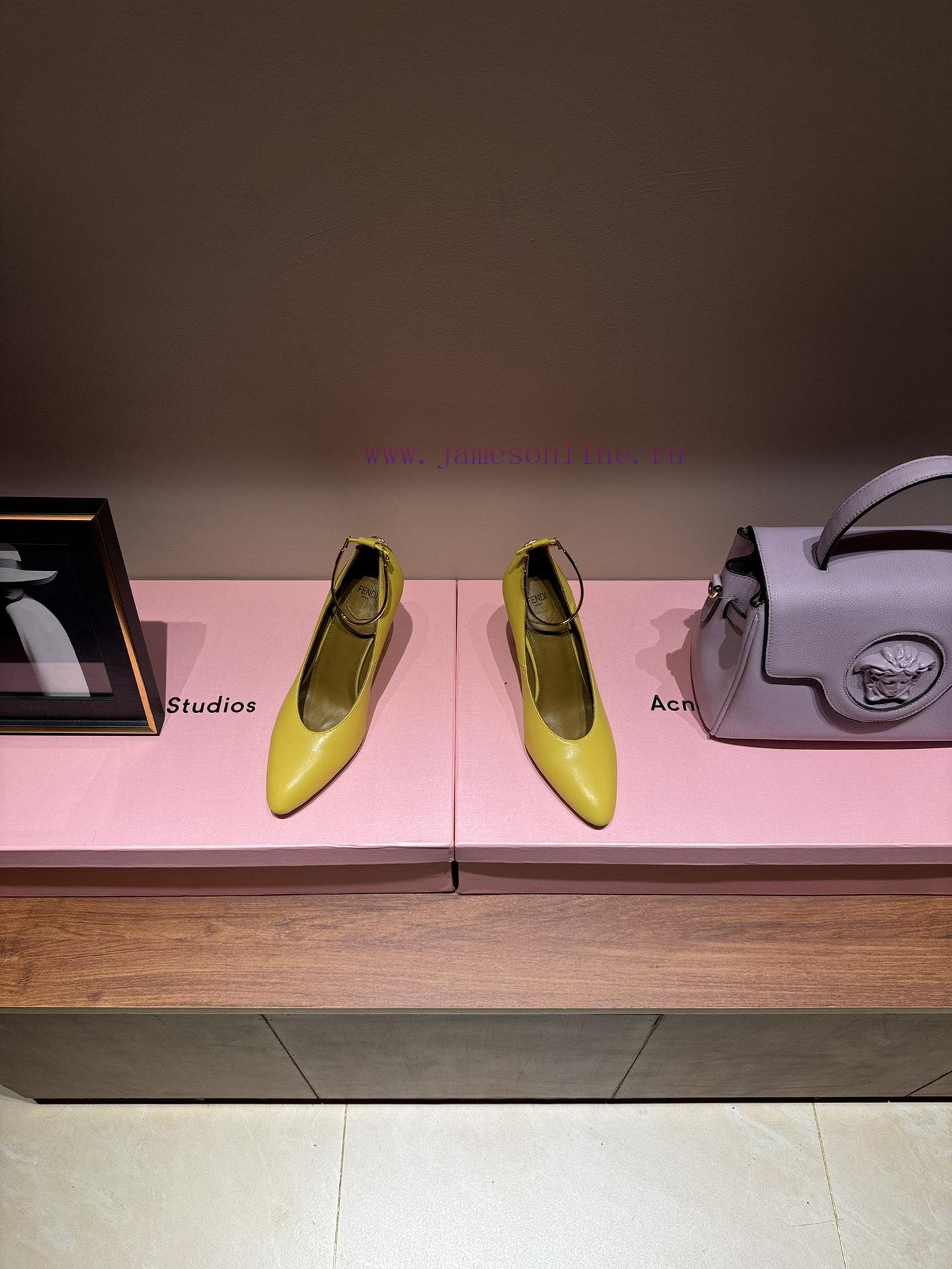 The mostFendi 24ss Fendi Series Double FF Square Head High Heel SandalsFeaturing a tapered tkh80supm - Image 4