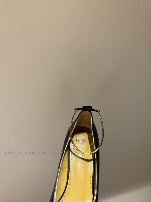 The mostFendi 24ss Fendi Series Double FF Square Head High Heel SandalsFeaturing a tapered t16ctqq29 - Image 6
