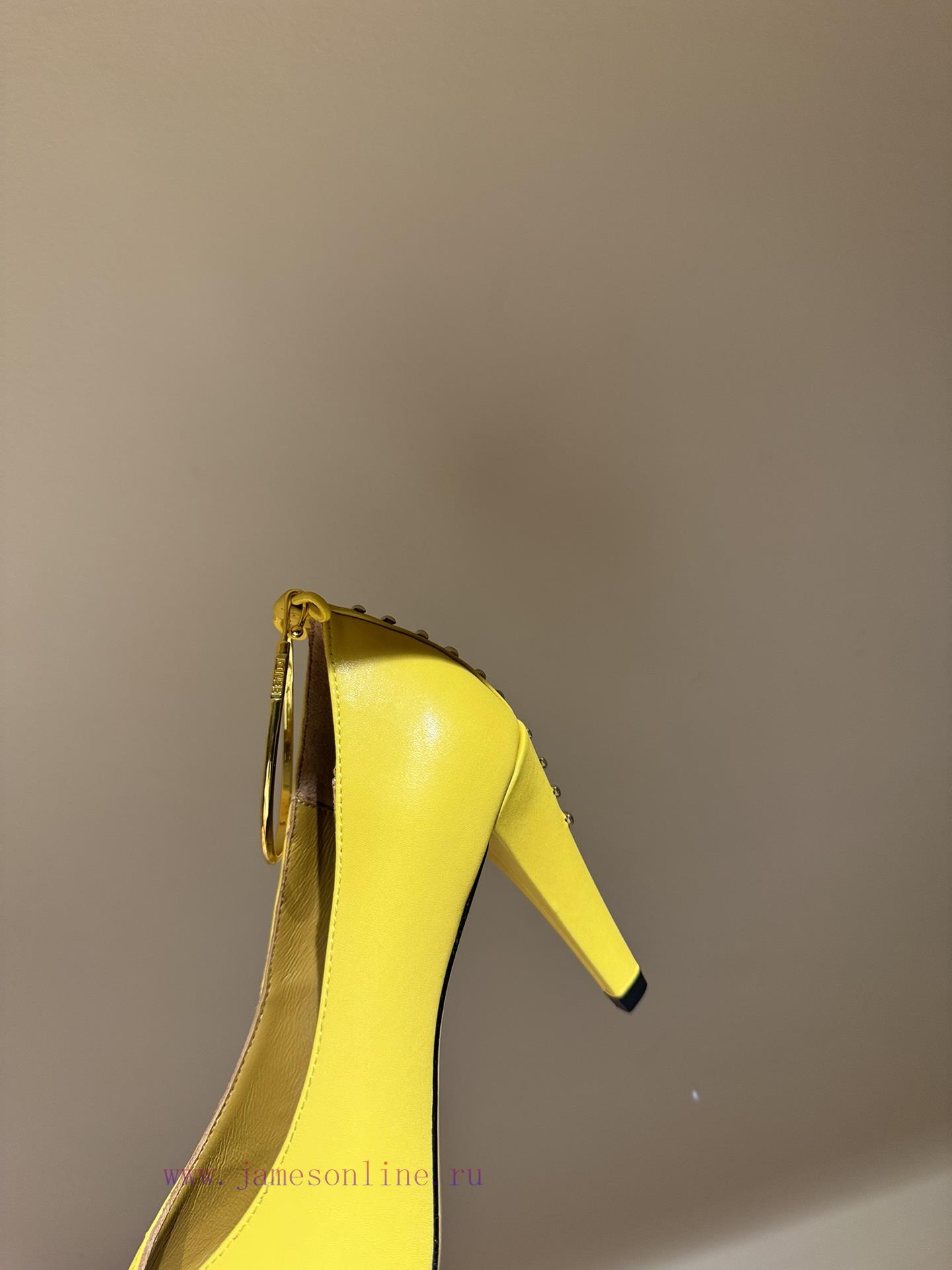 The mostFendi 24ss Fendi Series Double FF Square Head High Heel SandalsFeaturing a tapered tkh80supm - Image 7