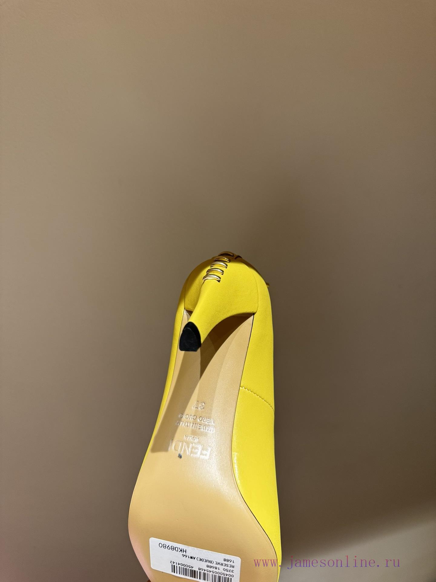 The mostFendi 24ss Fendi Series Double FF Square Head High Heel SandalsFeaturing a tapered tkh80supm - Image 9