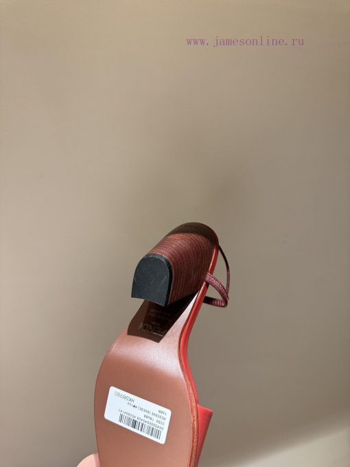 The mostFendi 24ss Fendi Series Double FF Square Head High Heel SandalsA must-have FF trailek9k4bejo - Image 9