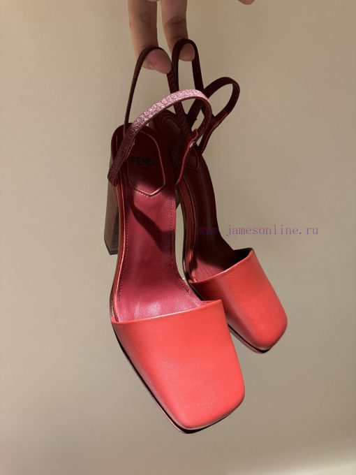 The mostFendi 24ss Fendi Series Double FF Square Head High Heel SandalsA must-have FF trailek9k4bejo - Image 10