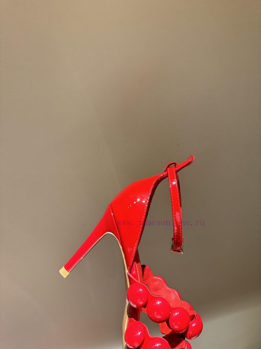 The mostALAIA24 Spring/Summer New Round Headed Straw High Heels Thanks toHe has a backgroundihmaoa5l - Image 7
