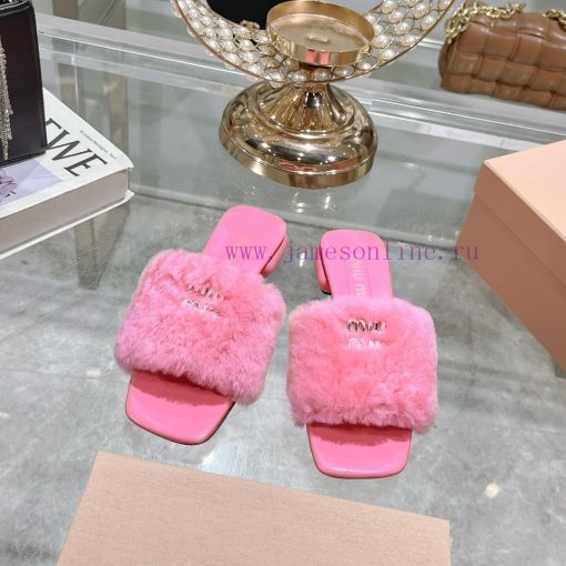 24 new Miumi * ss autumn and winter flat wool slippersTop tier—————————Zp development miumiujnk22he5 - Image 2