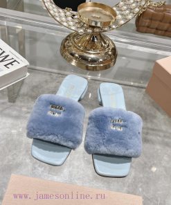 24 new Miumi * ss autumn and winter flat wool slippersTop tier—————————Zp development miumiukt25qu7x