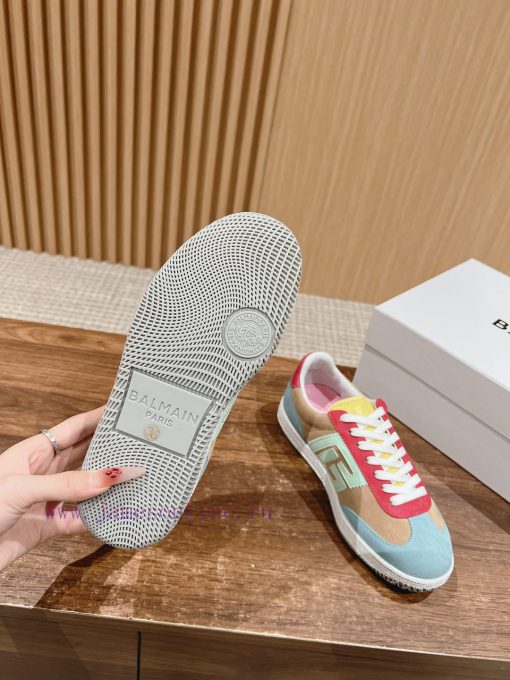 The Balmain couple's casual sports shoes are made with innovative stitching technology, creayv5p7y9n - Image 10