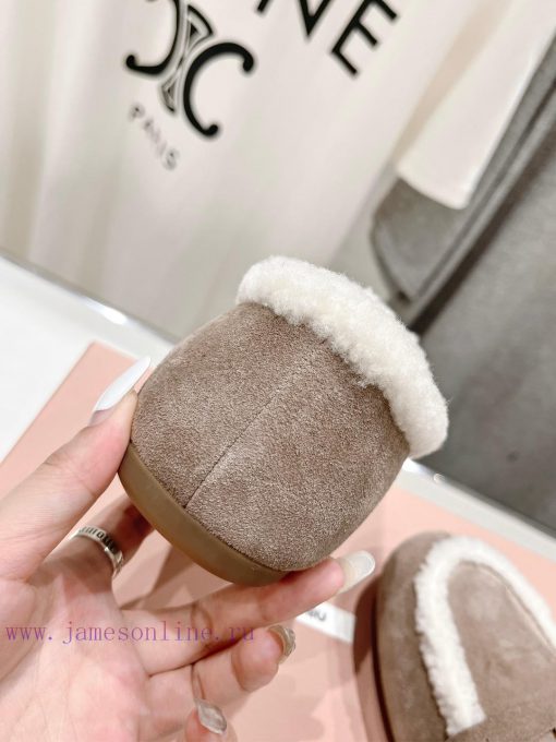 . MiuM * u/Miu * Miu 2024 Autumn/Winter Fashion Style Coin Driving Shoes with Mao Le Fu Shoenkdjet5b - Image 9