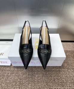 Dior 2024 Spring/Summer Boy-D with punched block style pointed high-heeled women's sandals, 2mjvv2gl