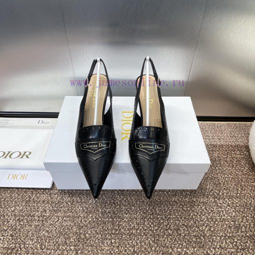 Dior 2024 Spring/Summer Boy-D with punched block style pointed high-heeled women's sandals, 2mjvv2gl - Image 2