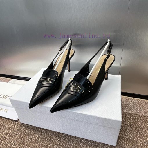 Dior 2024 Spring/Summer Boy-D with punched block style pointed high-heeled women's sandals, 2mjvv2gl - Image 3